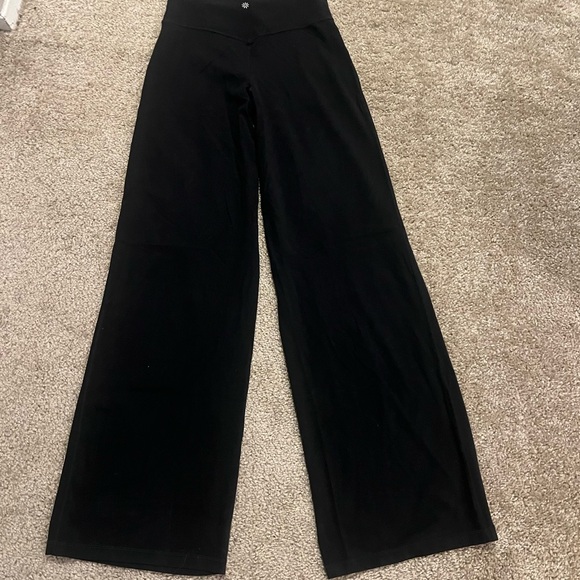 Athleta Elation wide leg pant high waisted  small Tall black - Picture 5 of 12
